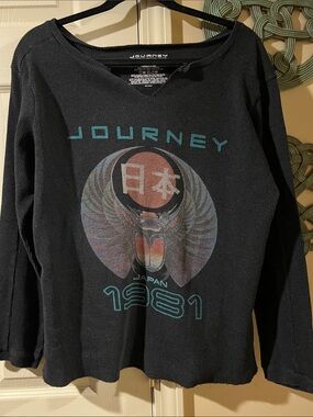 Black Graphic Long-Sleeve Kids Top - 1981 Japan Design